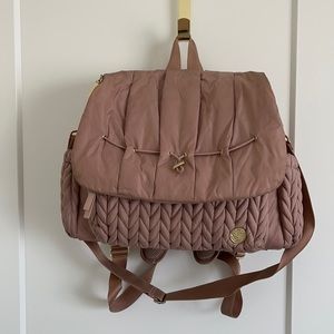 Happ Brand diaper bag Levy backpack dusty rose